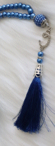 Chapelet "Sebha" de luxe a 99 perles - Couleur bleu indigo