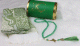 Boite cadeau ronde : Tapis de priere adulte + Sebha (chapelet musulman) - Couleur vert