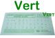 Stickers autocollants transparents pour obtenir un clavier bilingue francais/arabe - Couleur vert